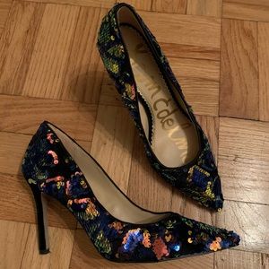Stunning Sequins Party Heels - Hazel